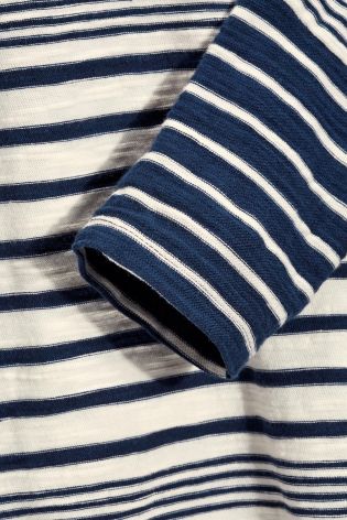 Navy/White Long Sleeve Multi Stripe T-Shirt (3-16yrs)